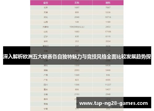 深入解析欧洲五大联赛各自独特魅力与竞技风格全面比较发展趋势探